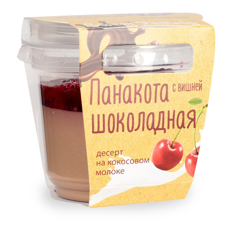 

Вегетарианская шоколадная панакотта с вишней Sweet Fantasy, 120 г