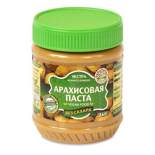 Паста арахисовая Азбука продуктов без сахара