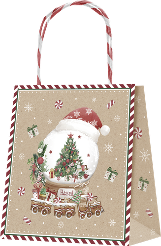 

Пакет подарочный Snow крафт, премиум, 18x16x8 см, Арт. KSP в ассортименте 1 шт.