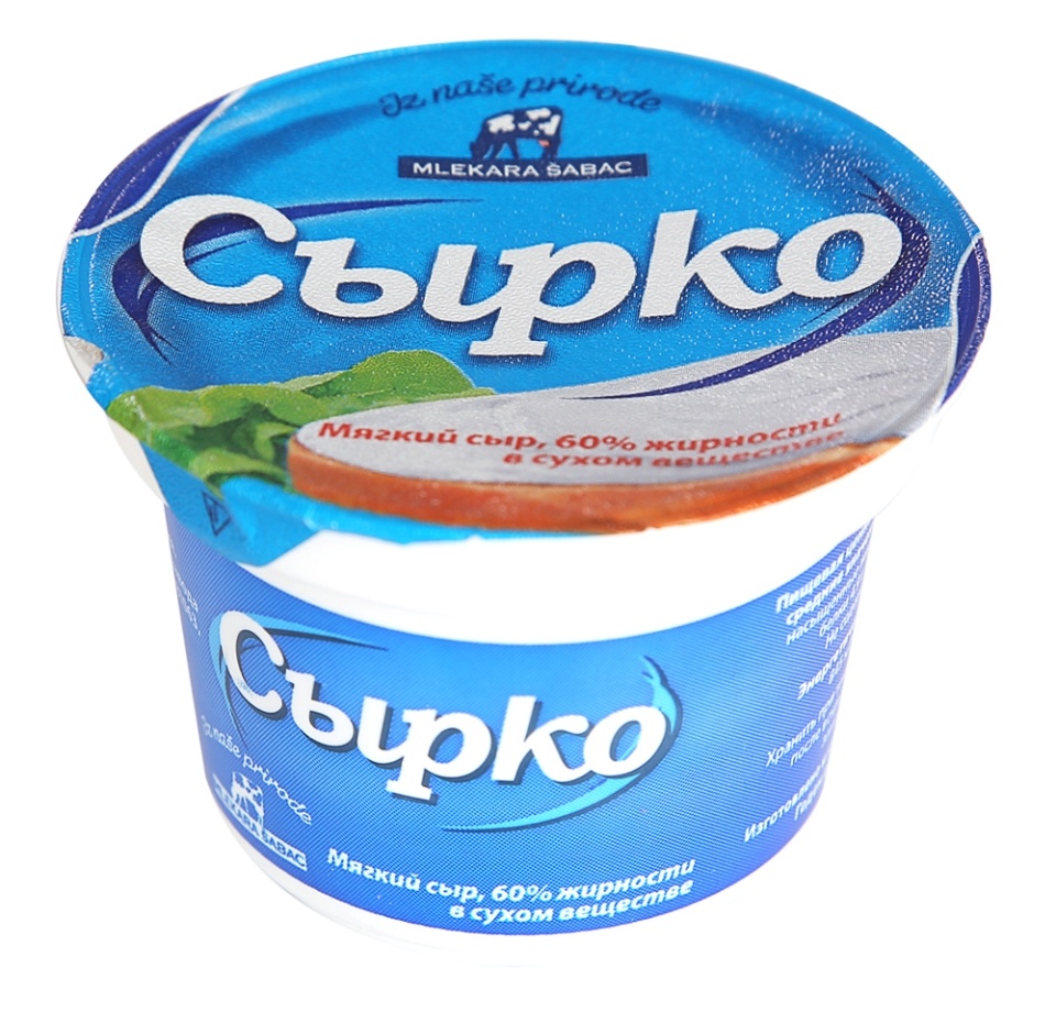 

Сыр мягкий Mlekara Sabac Сырко 60% 100 г