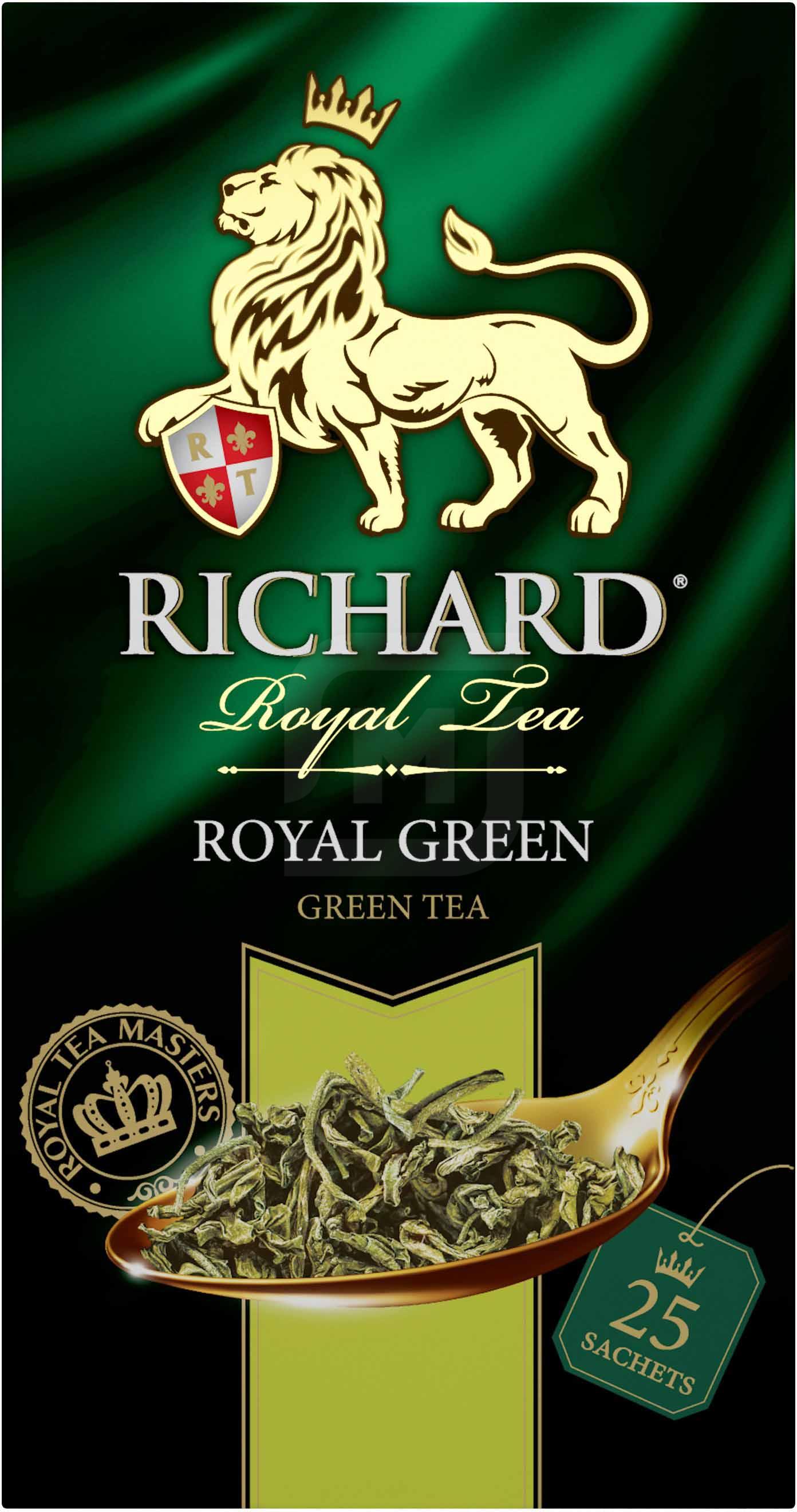 

Чай зеленый Richard Royal Green байховый 25 пак