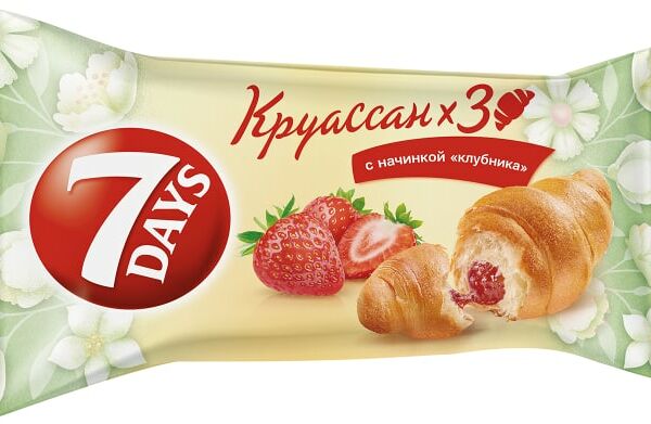 Круассан 7 Days с начинкой Клубника 195г