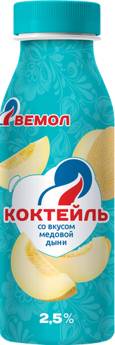 

Коктейль молочный Вемол Медовая дыня 2.5% 290 мл