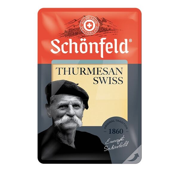 Сыр Schonfeld Swiss Thurmesan 52% 125 г