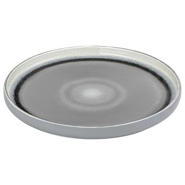 Тарелка обеденная Elan Gallery Серый меланж, 25.5 см, фарфор