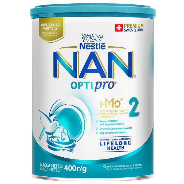 Nan Optipro N2 молочная смесь 400г