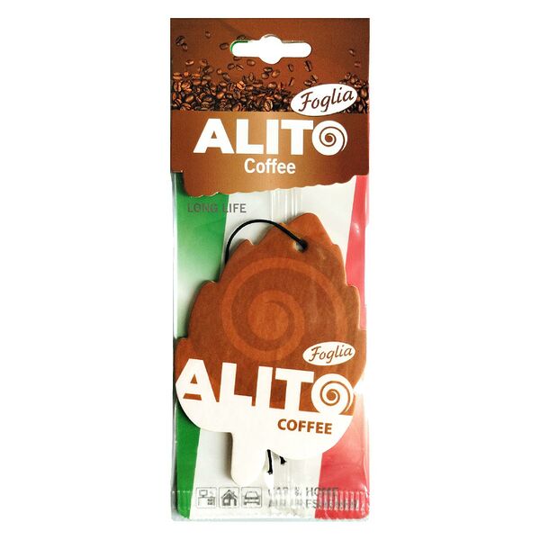 Ароматизатор картонный ALITO Foglia, кофе