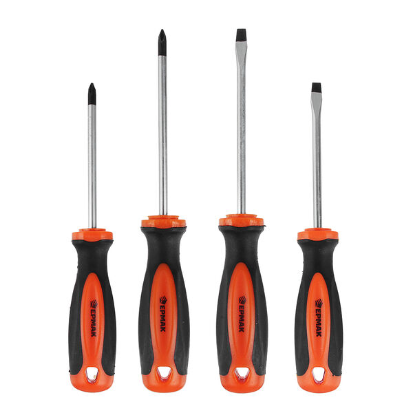 Ермак набор отверток 4 пр. 9986 (ph1,ph2x100; sl5,sl6x100)