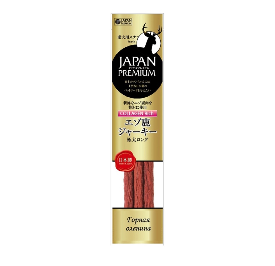 

Салями с коллагеном Japan Premium Gold Японский горный олень супер-длинные колбаски, Япония