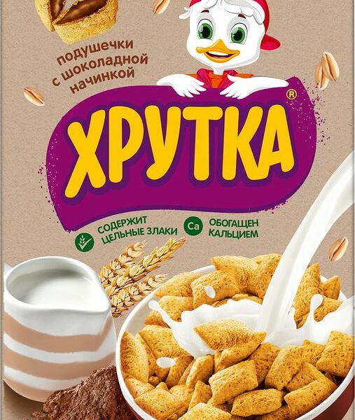 Готовый завтрак Хрутка Шоколадные подушечки 250г