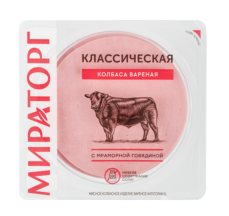 

Колбаса варёная Классическая Мираторг нарезка 160 г