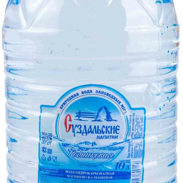 Вода родниковая Суздальские напитки Прозрачная негазированная