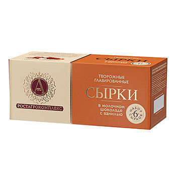 Сырки творожные Б.Ю. Александров / А. РостАгроКомплекс Ванильные в молочном шоколаде, 15%