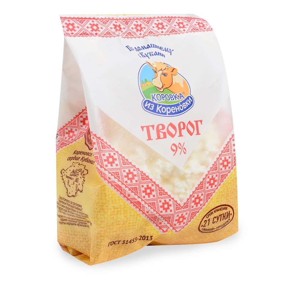 

Творог Коровка из Корёновки 9% 340 г