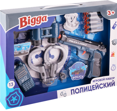 

Набор игровой Bigga Полицейский 13 предметов