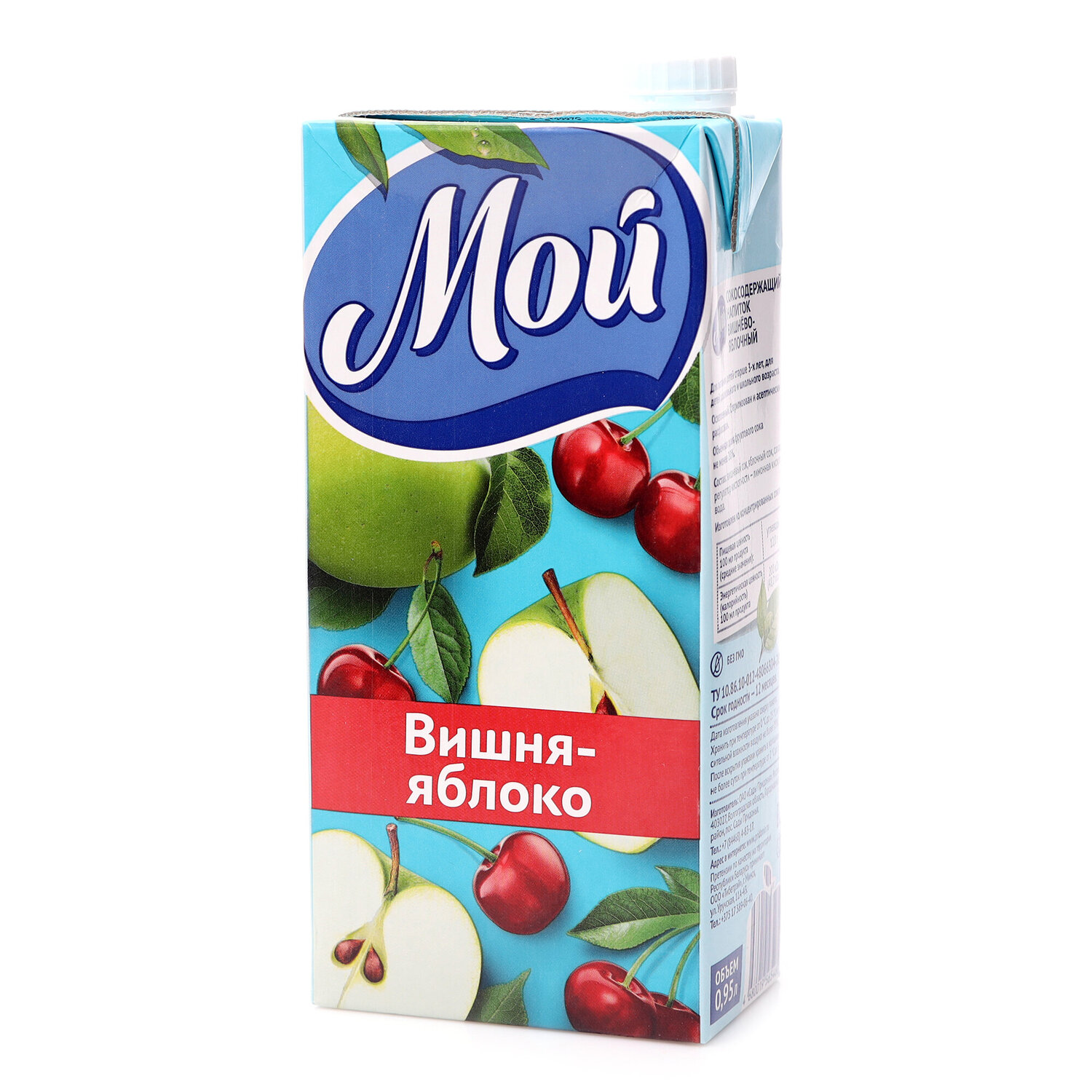 

Нектар Мой вишня-яблоко, 950 мл