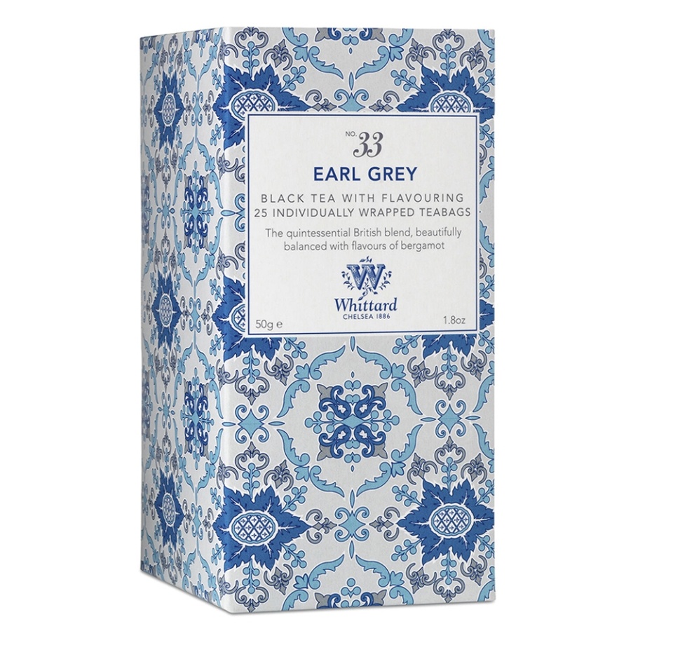 

Чай черный Whittard of Chelsea Earl Grey пакетики 25 шт. х 2 г