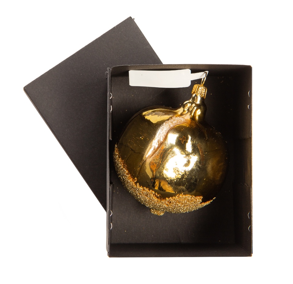 

Игрушка для елки Gmc Коллекция Традиции Гранат цвет золото, стекло, 10 см, Польша