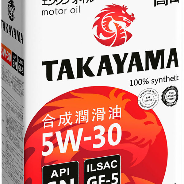 Масло моторное синтетическое Takayama ILSAC GF-5 5W-30 4 л.