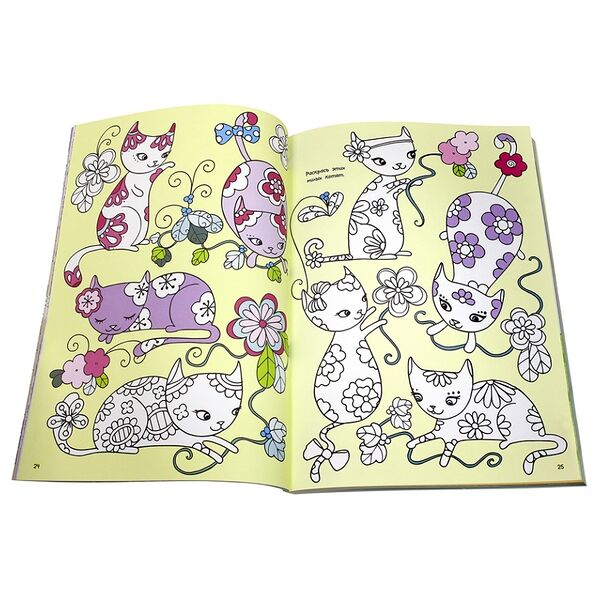 «Большая книга наклеек. Мир девочек. Цветочки, зверушки, вкусняшки», «Лабиринт», Малайзия