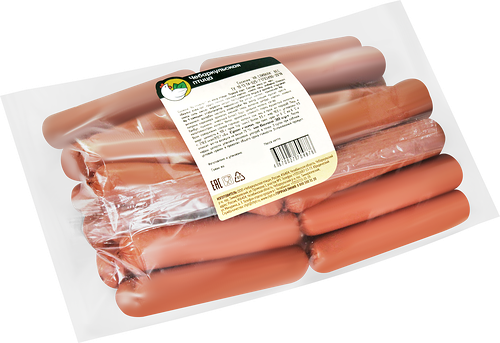 Сосиски Чебаркульская птица на сливках из мяса птицы