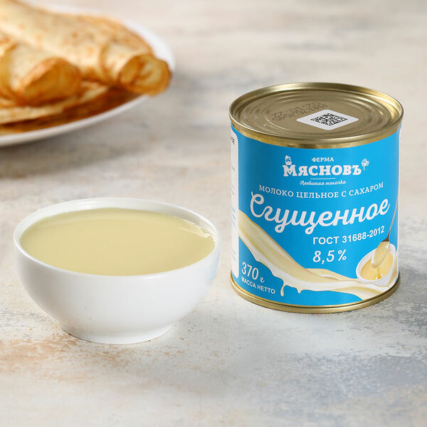 Молоко сгущенное с сахаром Гост 8,5% МясновЪ Ферма