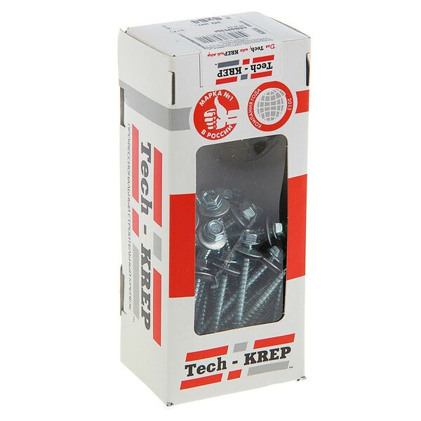 Саморез кровельный TECH-KREP, 4,8х64мм, 30шт, с буром