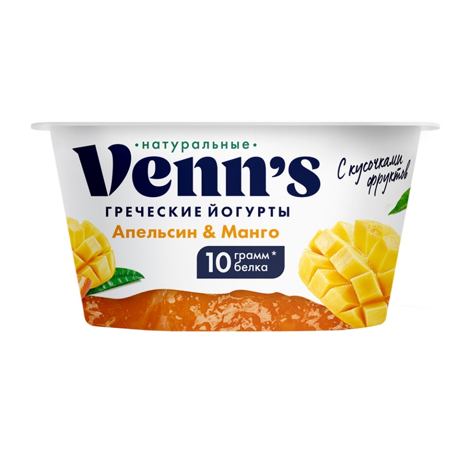 

Йогурт греческий Venn`s апельсин-манго 0.1% 130 г