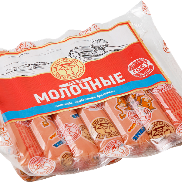 Сосиски Вурнарский Мк Молочные 420 г