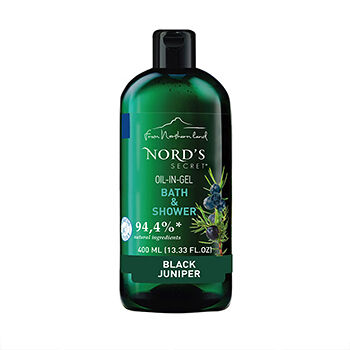 Гель-масло для душа Nords Secret тонизирующий Черный можжевельник