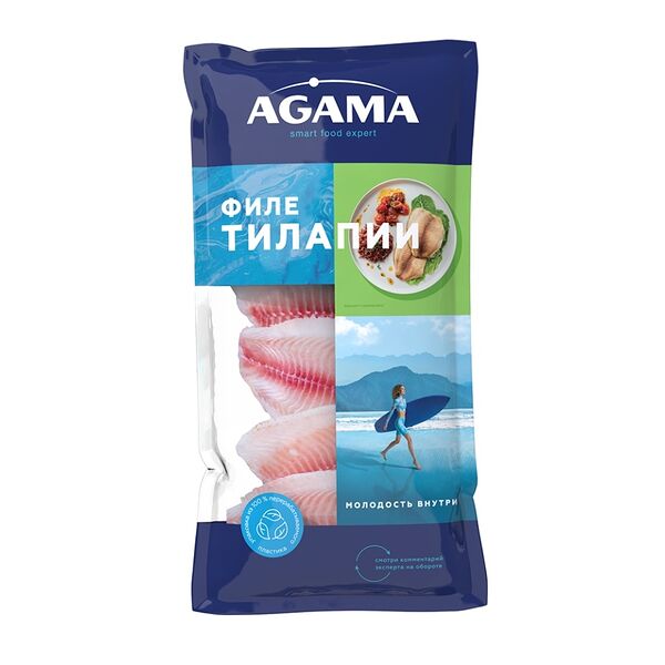 Тилапия замороженная Agama филе без кожи
