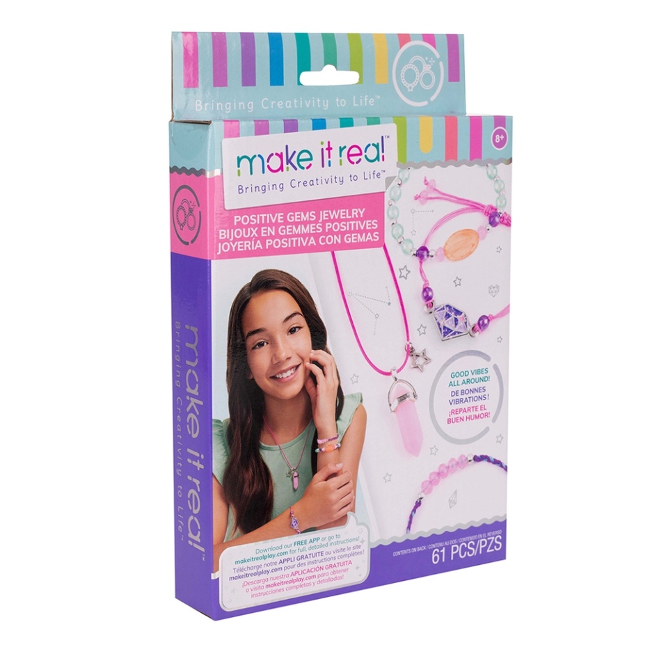 

Набор для творчества Make It Real Создай свой браслет Драгоценные камни