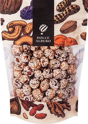 Фундук DOLCE ALBERO жареный с медом и кунжутом 120 г