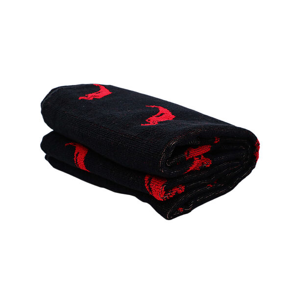 Полотенце махровое пестрот перцы 70х140черный