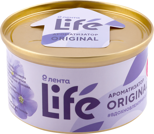 Ароматизатор автомобильный Лента Life Original, на торпеду, Арт. 10036