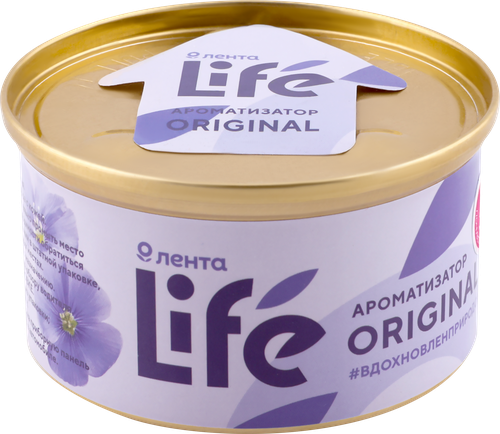 

Ароматизатор автомобильный Лента Life Original, на торпеду, Арт. 10036