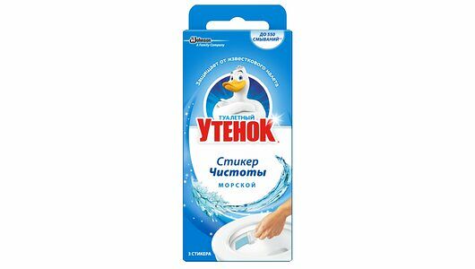 Стикер чистоты Туалетный утенок Морской 3шт