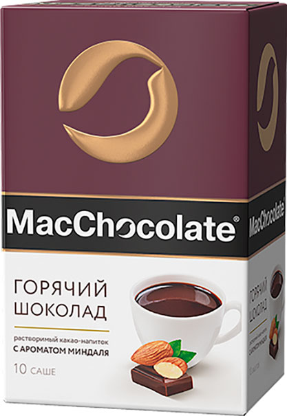 

Горячий шоколад MacСhocolate миндаль 10пак х