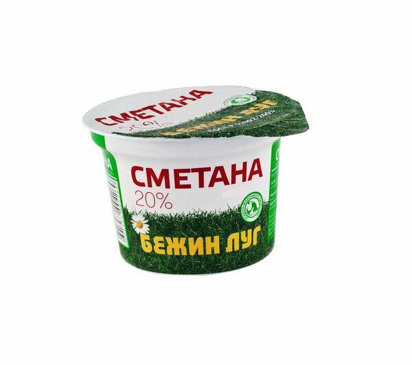 Сметана Бежин Луг 20%, 180г