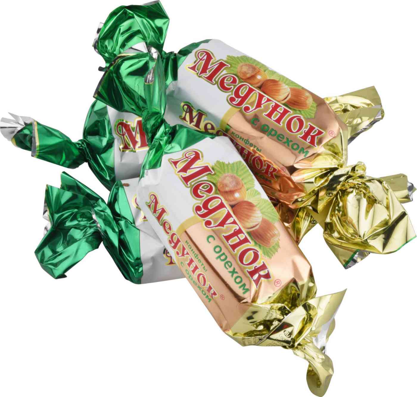 

Конфеты глазированные Славянка Медунок с орехом вес