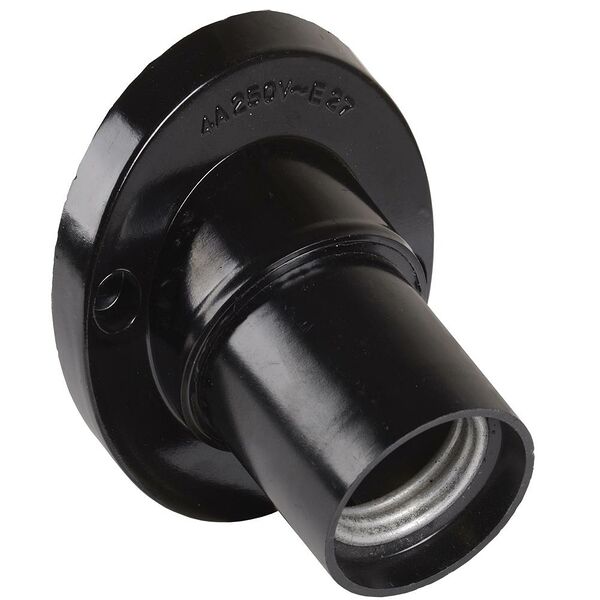 Патрон угловой настенный карболитовый, Е27, черный