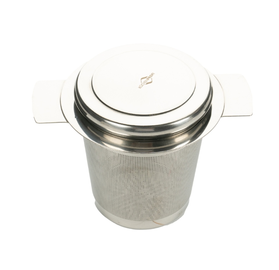 

Ситечко Kuchenprofi для чая в чашке с крышкой нержавеющая сталь, d-6 см