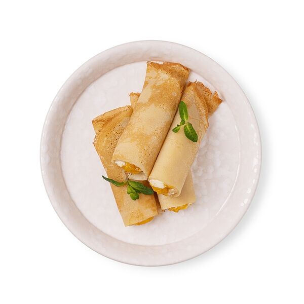 Блинчики со сливочно-творожным кремом и апельсиновой начинкой «Уже Готово» 190 г, Россия