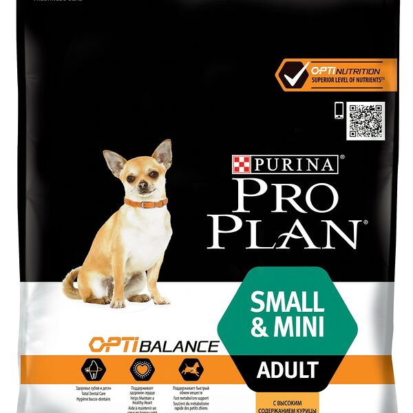 Pro Plan Small & Mini Adult корм для взрослых собак мелких и карликовых пород Курица