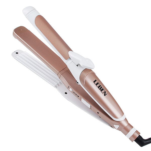Leben стайлер для волос 3в1, гофре, утюжок, плойка