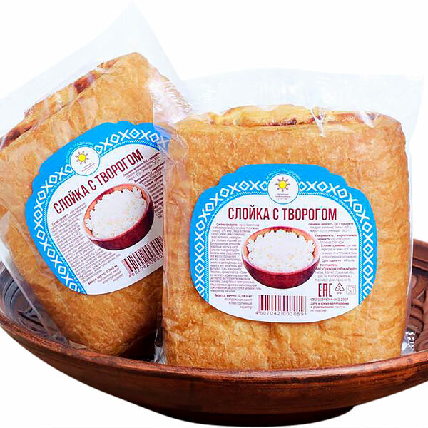 Слойка Орловский ХК с творогом 1 шт