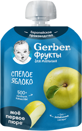 

Пюре Gerber Organic спелое яблоко с 4 месяцев 90 г