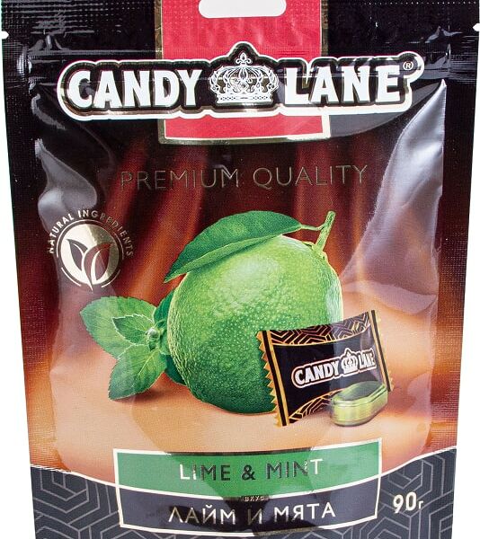Леденцы Candy Lane лайм и мята 90г