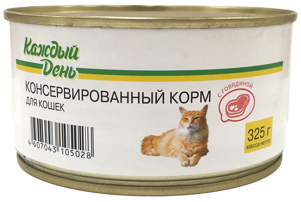 Корм для кошек Каждый День с говядиной