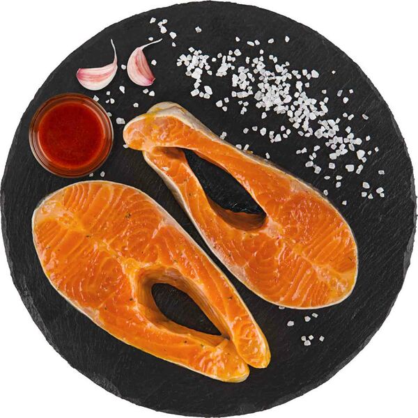 Форель Мурманская охлажденная стейк, в маринаде Грильбуттер Глобус